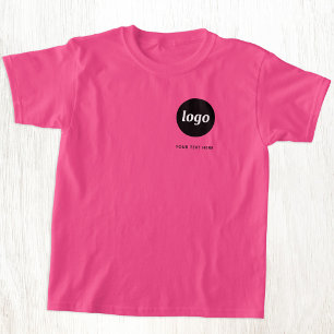 Eenvoudige Logo en Tekst Zakelijke Promotie brandi T-shirt
