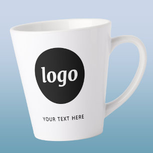 Eenvoudige Logo en Tekst Zakelijke Promotie Latte Mok