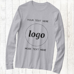 Eenvoudige Logo en tekst zakelijke promotie T-shirt