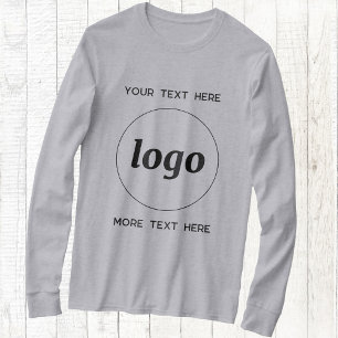 Eenvoudige Logo En Tekst Zakelijke Promotie T-shirt