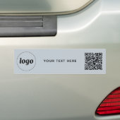 Eenvoudige Logo en Tekst Zakelijke QR-code Promoti Bumpersticker (Op auto)