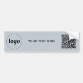 Eenvoudige Logo en Tekst Zakelijke QR-code Promoti Bumpersticker (Voorkant)