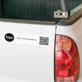 Eenvoudige Logo en Tekst Zakelijke QR Code Promoti Bumpersticker (Op Truck)
