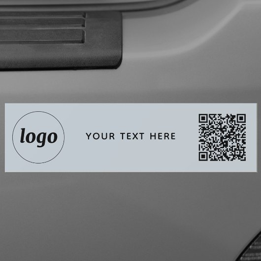 Eenvoudige Logo en Tekst Zakelijke QR-code Promoti Bumpersticker