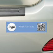 Eenvoudige Logo en Tekst Zakelijke QR Code Promoti Bumpersticker (Op auto)