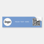 Eenvoudige Logo en Tekst Zakelijke QR Code Promoti Bumpersticker (Voorkant)