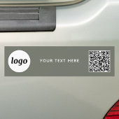 Eenvoudige Logo en Tekst Zakelijke QR-code Sagegro Bumpersticker