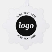 Eenvoudige Logo- en tekstcode Ornament Kaart (Voorkant)