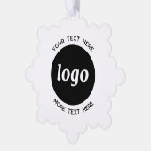 Eenvoudige Logo- en tekstcode Ornament Kaart (Links)