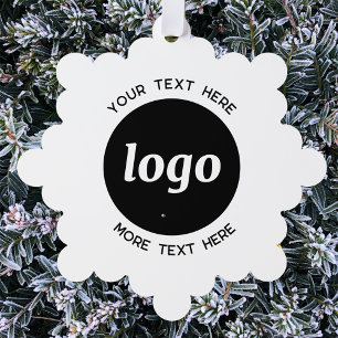 Eenvoudige Logo- en tekstcode Ornament Kaart