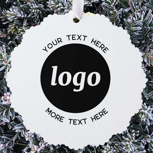 Eenvoudige Logo- en tekstcode Ornament Kaart