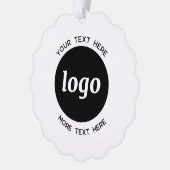 Eenvoudige Logo- en tekstcode Ornament Kaart (Links)