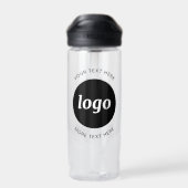 Eenvoudige Logo- en tekstfles Waterfles (Achterkant)