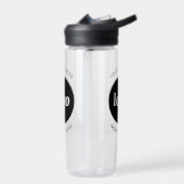 Eenvoudige Logo- en tekstfles Waterfles (Links)