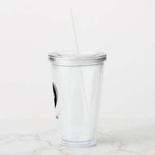 Eenvoudige Logo- en teksthandel Acryl Drinkbeker (Links)