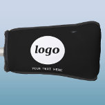 Eenvoudige Logo- en teksthandel Golfheadcover<br><div class="desc">Eenvoudige logo en aangepaste tekst voor uw bedrijf. Vervang de logo en de tekst met uw om aan te passen. Gebruik hen zelf,  geef hen aan uw werknemers en medewerkers,  verkoop hen aan klanten en cliënten of geef hen weg als promotiemateriaal om klantenloyaliteit te inspireren.</div>