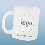Eenvoudige Logo- en teksthandel Matglas Koffiemok<br><div class="desc">Eenvoudig logo en aangepast tekstontwerp voor uw bedrijf. Vervang de logo en tekst door uw eigen tekst om aan te passen. Gebruik ze zelf, geef ze aan uw medewerkers, medewerkers en collega's, verkoop ze aan klanten en klanten of geef ze weg als promotiemateriaal om klantloyaliteit te inspireren. Ideaal voor personeelskamers,...</div>