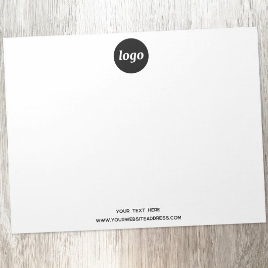 Eenvoudige Logo- en teksthandel Notitieblok