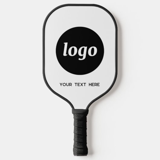 Eenvoudige Logo- en teksthandel Pickleball Paddle (Voorkant)