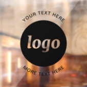 Eenvoudige Logo- en teksthandel Raamsticker (Vel 2)