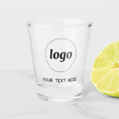 Eenvoudige Logo- en teksthandel Shot Glas (Voorkant)