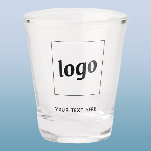 Eenvoudige Logo- en teksthandel Shot Glas