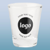 Eenvoudige Logo- en teksthandel Shot Glas