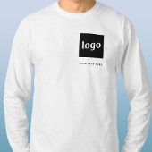 Eenvoudige Logo- en teksthandel T-shirt
