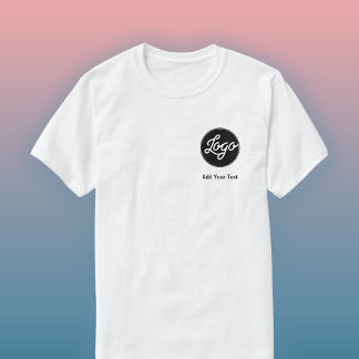 Eenvoudige Logo- en teksthandel T-shirt