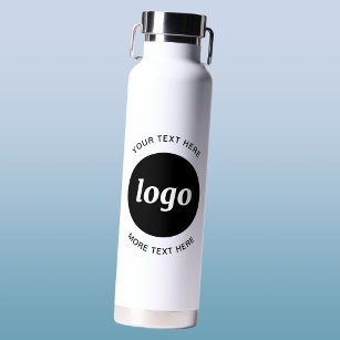 Eenvoudige Logo- en teksthandel Waterfles