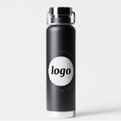 Eenvoudige Logo- en teksthandel Waterfles (Achterkant)