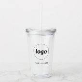 Eenvoudige Logo- en tekstpromotie Acryl Drinkbeker (Voorkant)