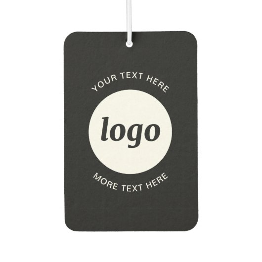 Eenvoudige Logo- en tekstpromotie Luchtverfrisser (Voorkant)