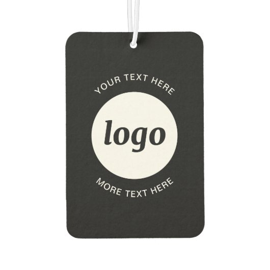 Eenvoudige Logo- en tekstpromotie Luchtverfrisser (Achterkant)