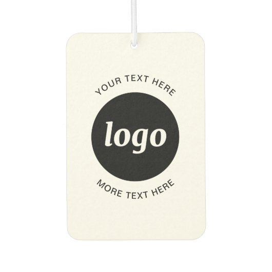 Eenvoudige Logo- en tekstpromotie Luchtverfrisser (Voorkant)