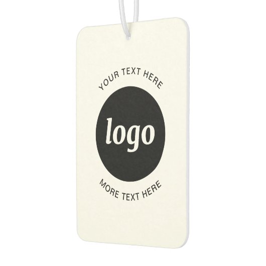 Eenvoudige Logo- en tekstpromotie Luchtverfrisser (Links)