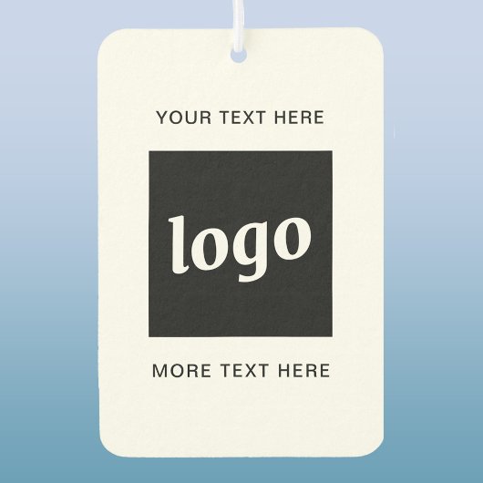 Eenvoudige Logo- en tekstpromotie Luchtverfrisser