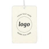 Eenvoudige Logo- en tekstpromotie Luchtverfrisser (Voorkant)