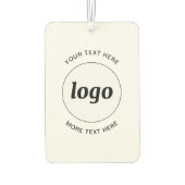 Eenvoudige Logo- en tekstpromotie Luchtverfrisser (Achterkant)