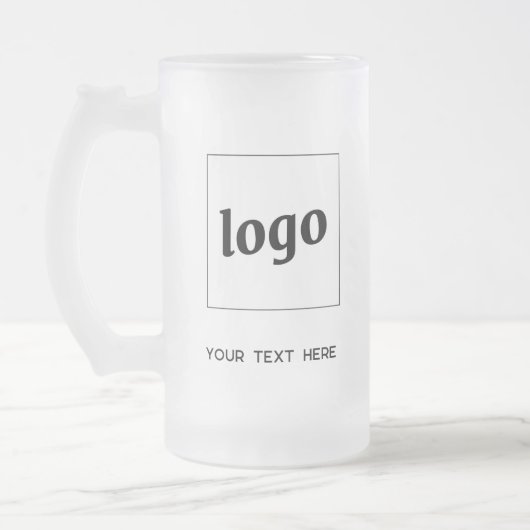 Eenvoudige Logo- en tekstpromotie Matglas Bierpul (Links)