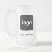 Eenvoudige Logo- en tekstpromotie Matglas Bierpul (Links)