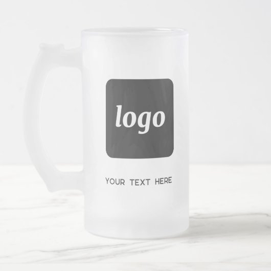 Eenvoudige Logo- en tekstpromotie Matglas Bierpul (Links)