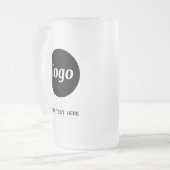 Eenvoudige Logo- en tekstpromotie Matglas Bierpul (Voorkant links)