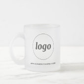 Eenvoudige Logo- en tekstpromotie Matglas Koffiemok (Links)