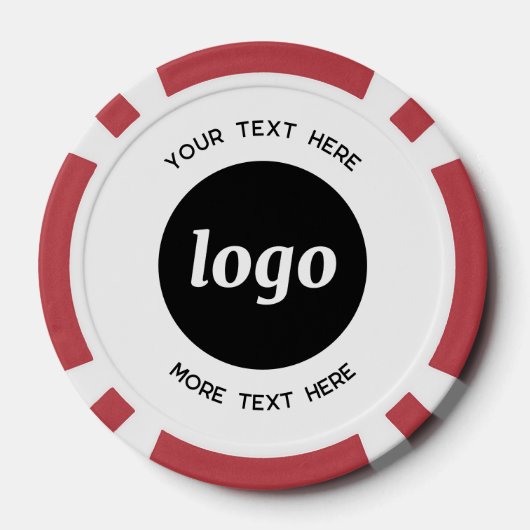 Eenvoudige Logo- en tekstpromotie Poker Chips (Achterkant)