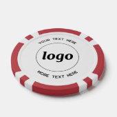 Eenvoudige Logo- en tekstpromotie Poker Chips (Enkel)