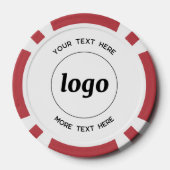 Eenvoudige Logo- en tekstpromotie Poker Chips (Achterkant)