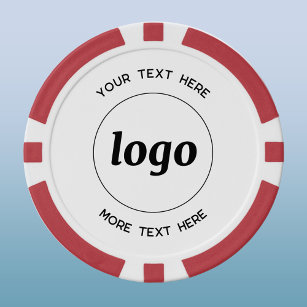Eenvoudige Logo- en tekstpromotie Poker Chips