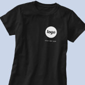 Eenvoudige Logo- en tekstpromotie T-shirt