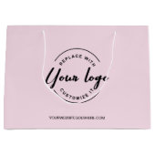 Eenvoudige  Logo en website Roze Zaken Groot Cadeauzakje (Voorkant)